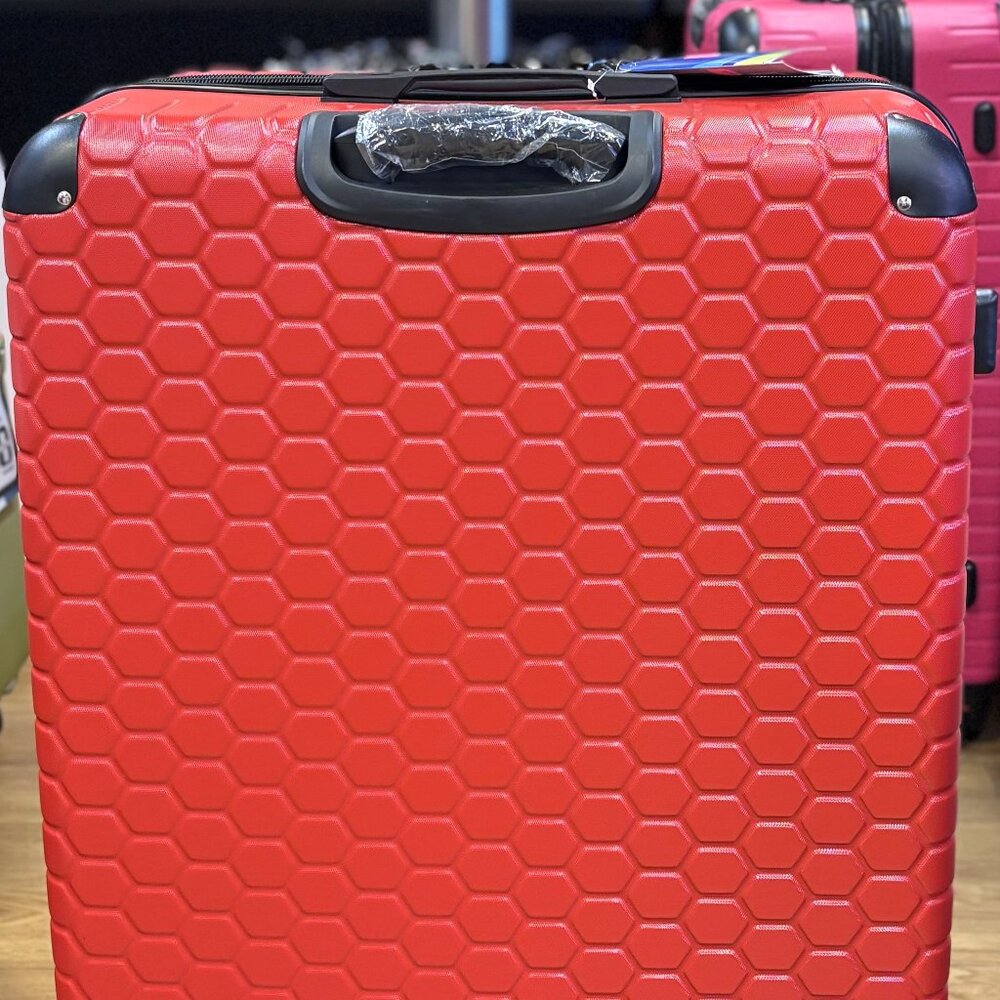 Ezzyrol 32” Large Red Hard Shell Luggage – ABS Spinner Suitcase